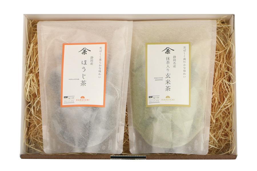 日本茶ティーバッグほうじ茶＆ 抹茶入り玄米茶セット